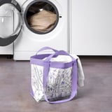 SÄDERSSLAG Bag, lilac patterned, 27x18x27 cm