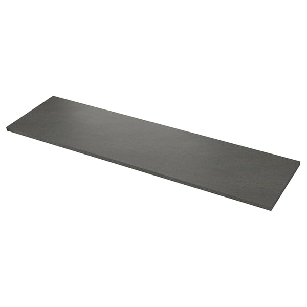 SÄLJAN Worktop, dark grey stone effect/laminate, 259x65x3.8 cm