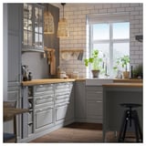 SÄLJAN Worktop, oak effect/laminate, 259x65x3.8 cm