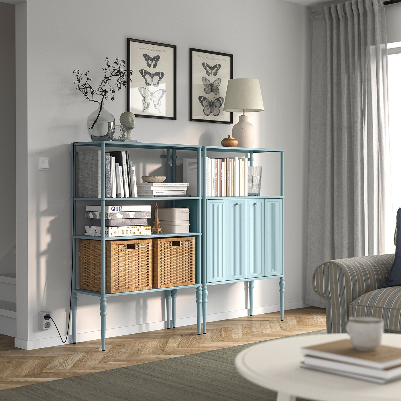 SÅGMÄSTARE storage combination, 164x35x128 cm - IKEA