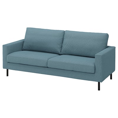 SALTSJÖBADEN 3-seat sofa, Fridtuna dark grey-blue