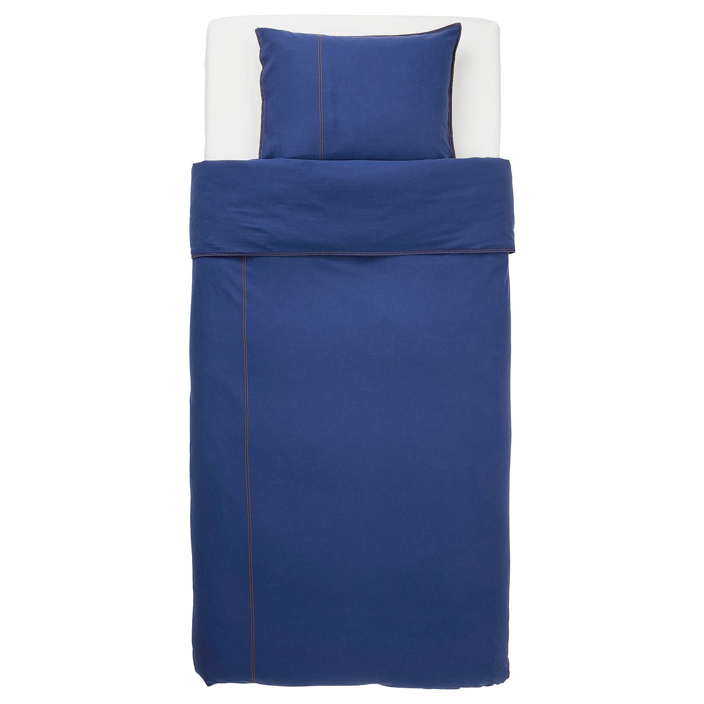 pillowcase, dark blue, 150x200/50x60 cm 
