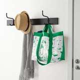 SÅSKÄPPA Bag, green patterned, 27x18x27 cm
