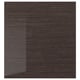 SELSVIKEN Door, patterned high gloss brown, 60x64 cm