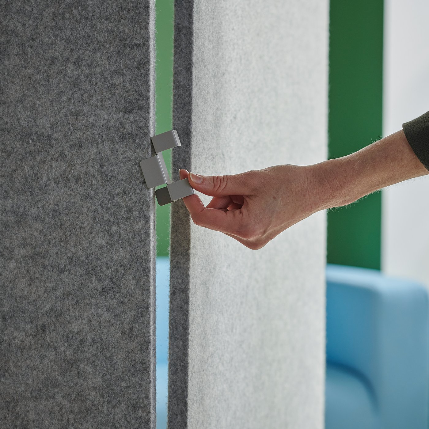 SIDORNA 3-pc crnr connection fittings set, grey - IKEA