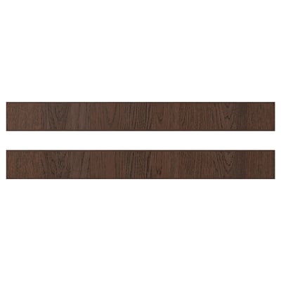 SINARP Drawer front, brown, 90x10 cm