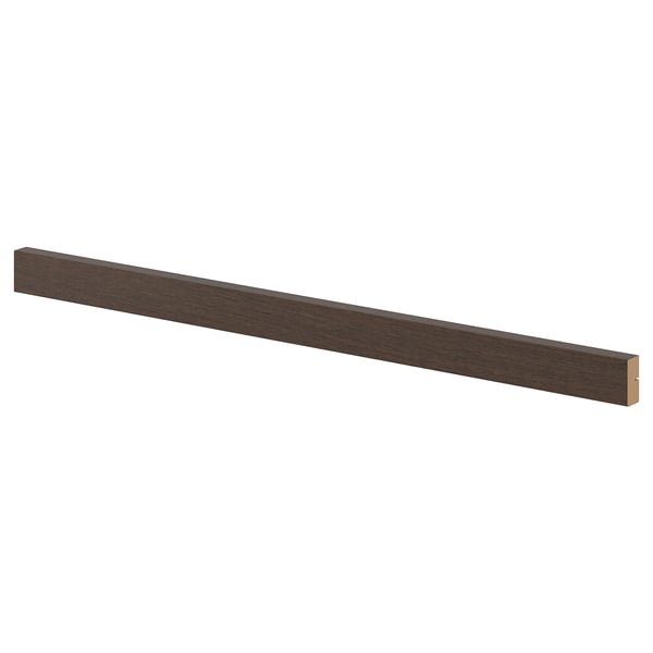 SINARP Rounded deco strip/moulding, brown, 221 cm