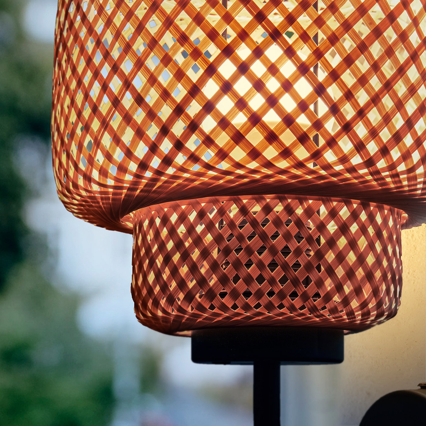SINNERLIG wall lamp, bamboo/handmade - IKEA