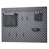 SKÅDIS Pegboard combination, black, 76x56 cm