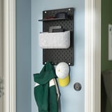 SKÅDIS Pegboard combination, black, 36x56 cm