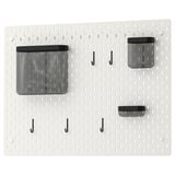 SKÅDIS Pegboard combination, white, 76x56 cm