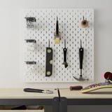 SKÅDIS Pegboard combination, white, 56x56 cm
