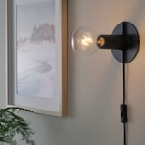 SKALLRAN Table lamp base, dark grey/metal