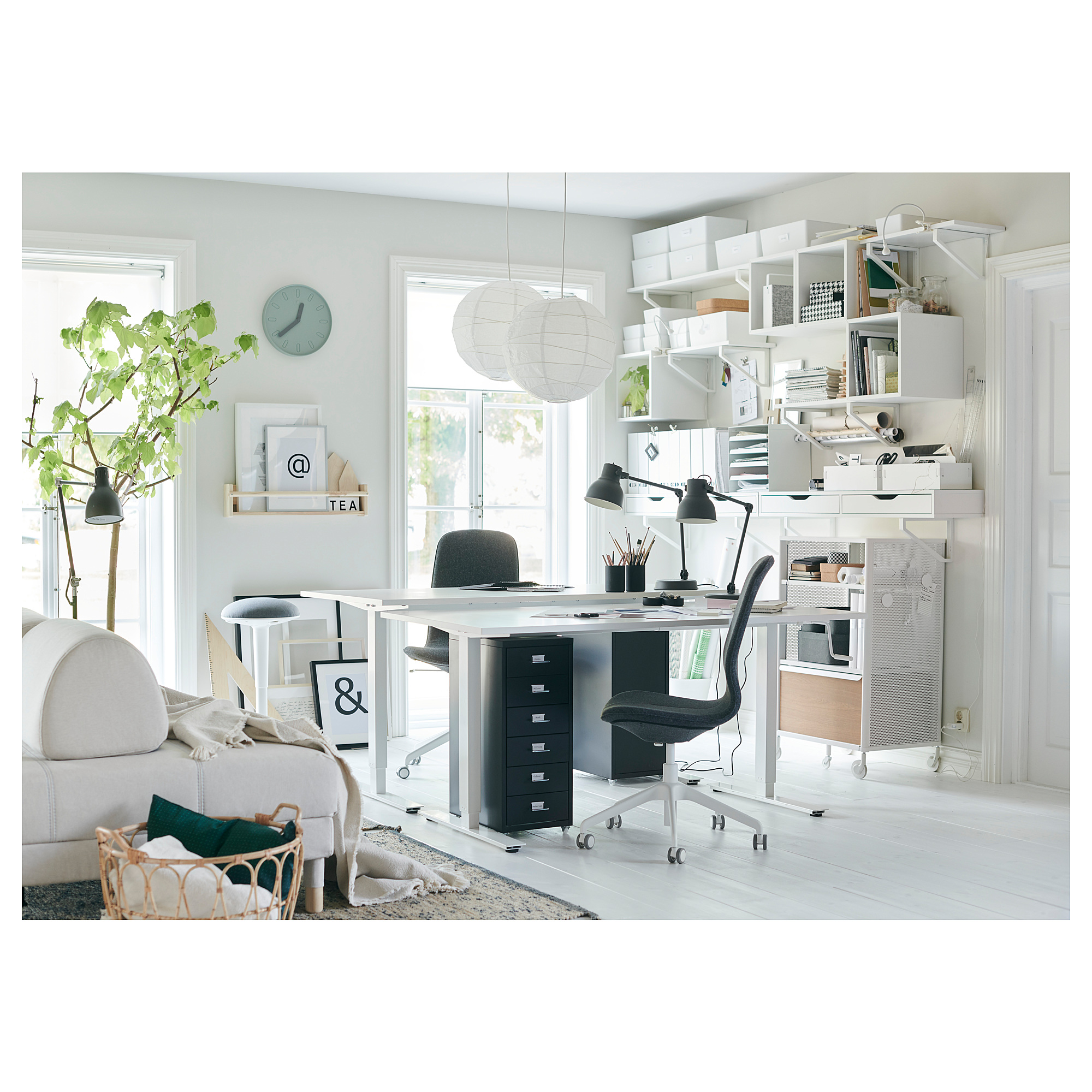 SKARSTA Table top, white, 160x80 cm IKEA