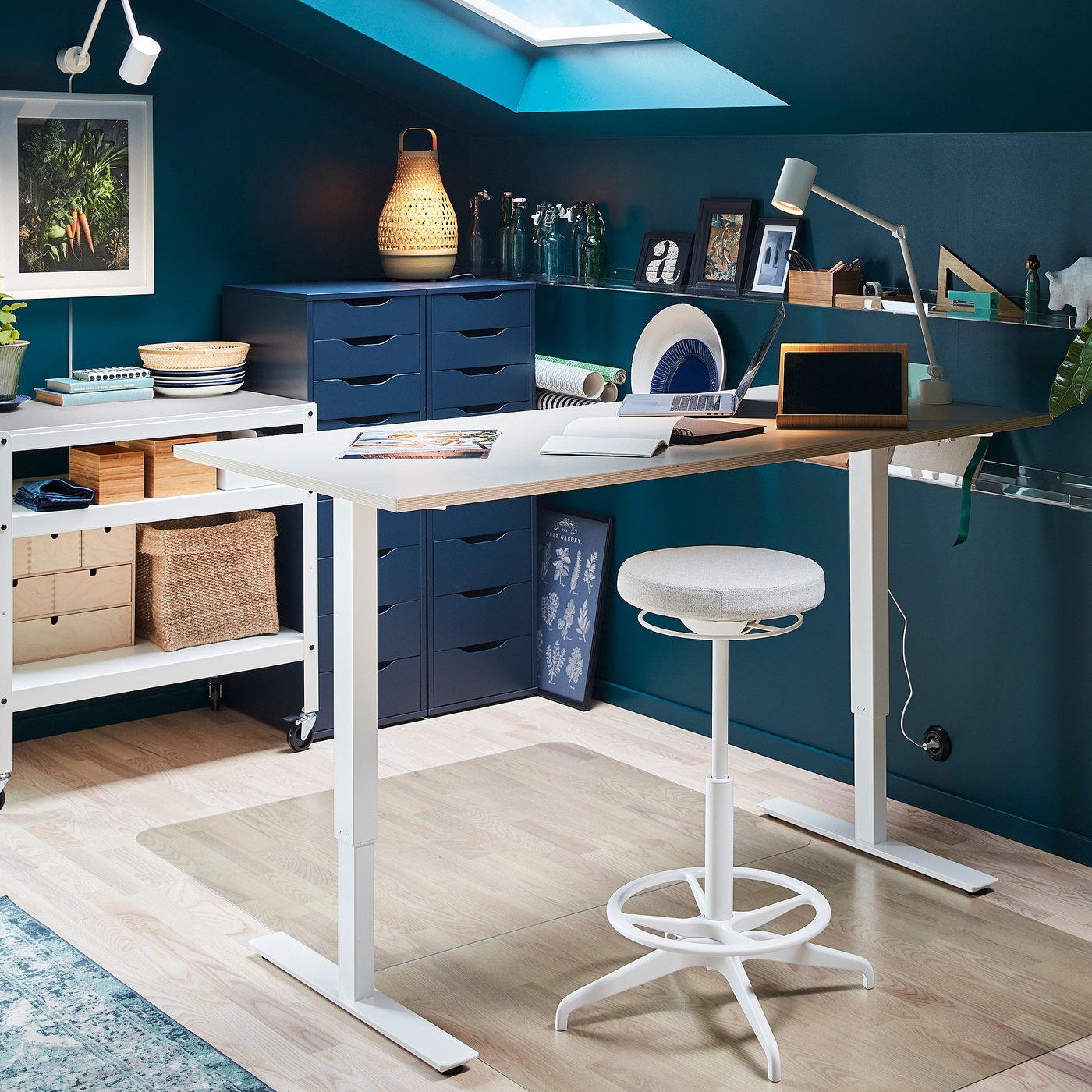 SKARSTA Table top, white, 160x80 cm IKEA