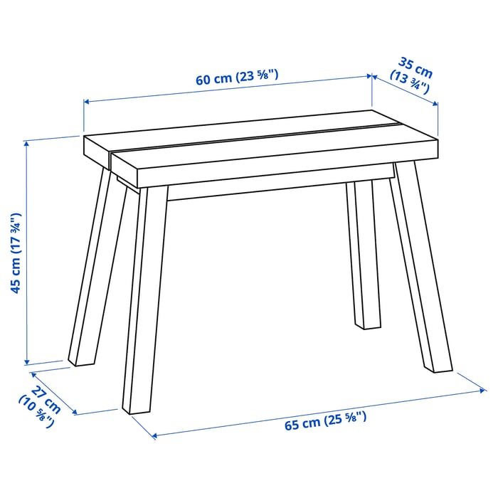 SKOGSTA bench, acacia, 65 cm IKEA