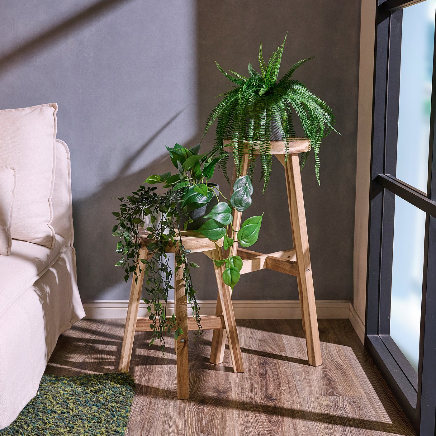 SKOGSTA stool, acacia, 45 cm - IKEA