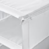 SKUBB Storage with 9 compartments, white, 22x34x120 cm