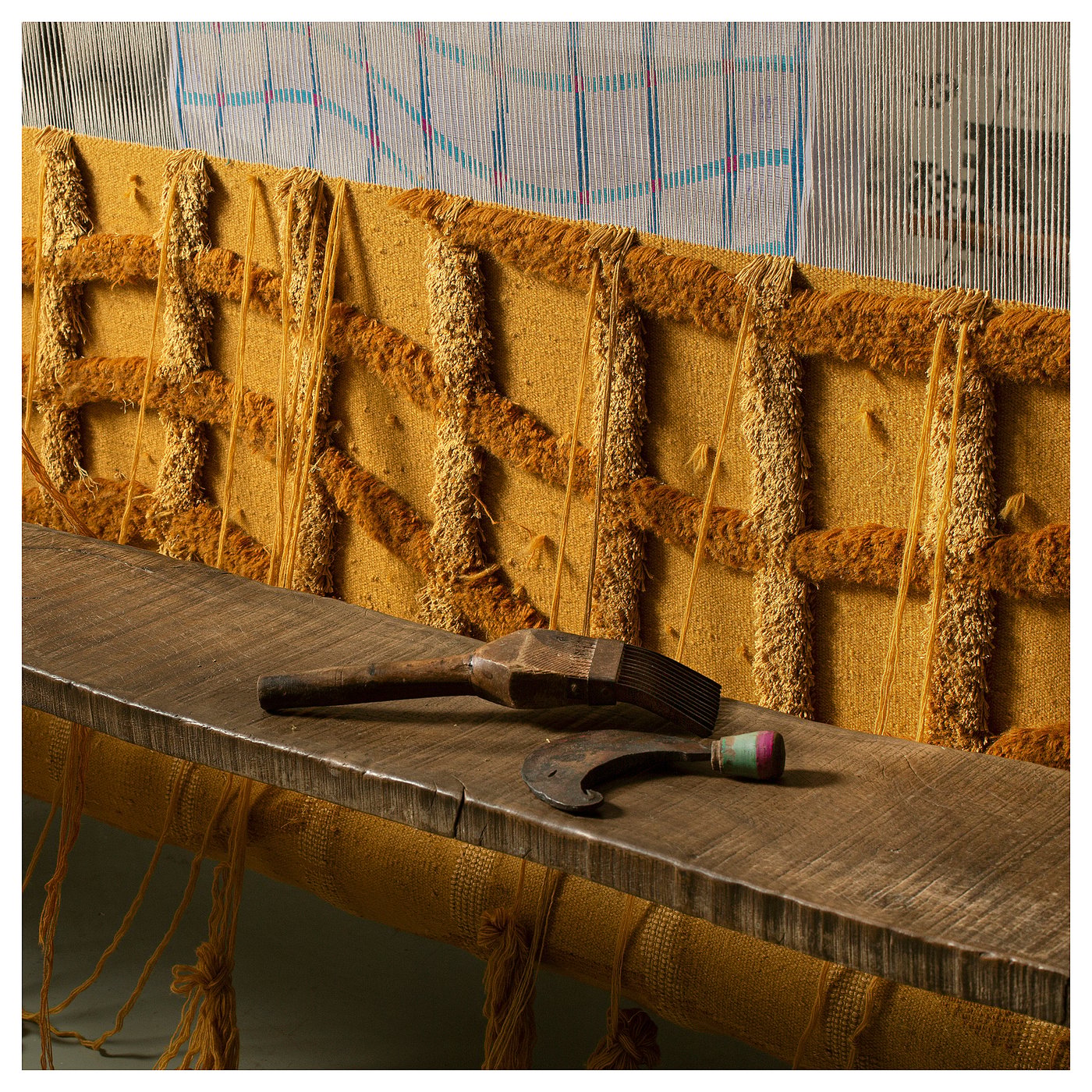 SKUGGSVINGEL rug, flatwoven, yellow/handmade, 170x240 cm - IKEA