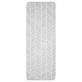 SKYDDSRUM Kitchen mat, grey, 45x120 cm