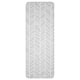 SKYDDSRUM Kitchen mat, grey, 45x120 cm