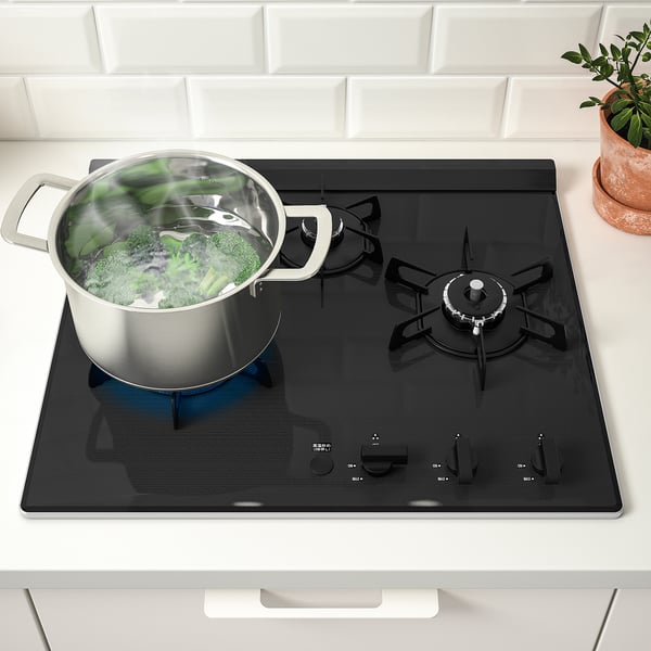 SLAGFÄRDIG DC3020SSEL Natural gas 13A12A hob, black