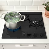 SLAGFÄRDIG DC3020SSEL Natural gas 13A12A hob, black