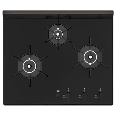 SLAGFÄRDIG DC3020SSEL Natural gas 13A12A hob, black