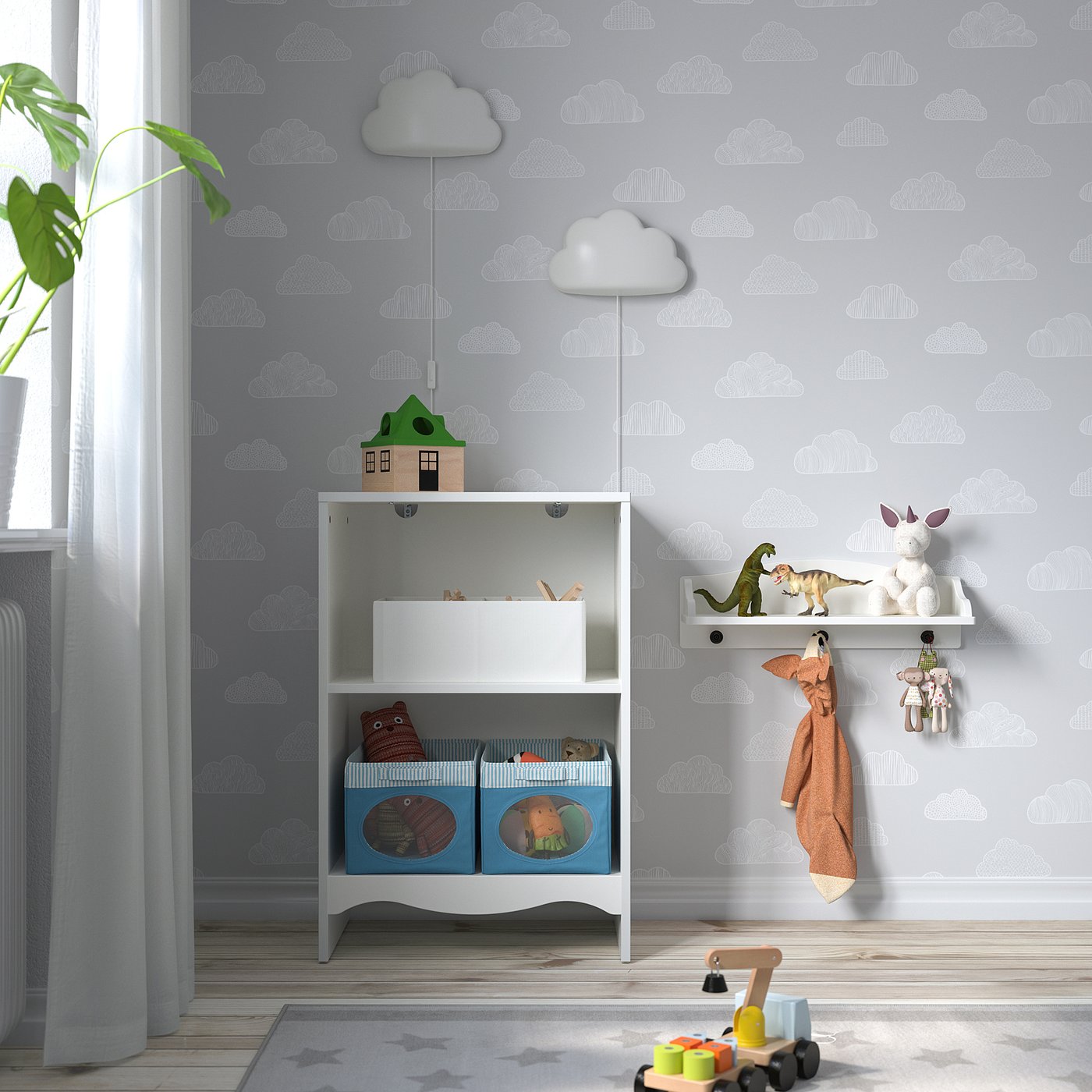 IKEA レーサロー RESARÖ レーサロー 可動式ドロップリーフテーブル 収納付き
