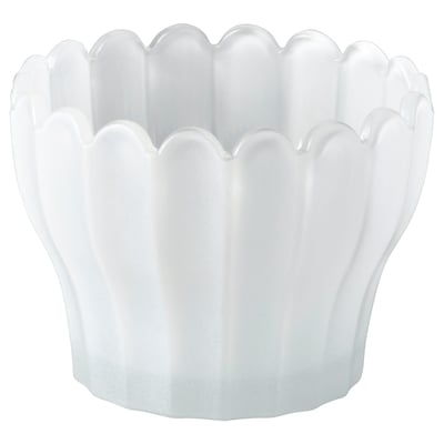 SMÅNÄCKROS Tealight holder, white, 6 cm
