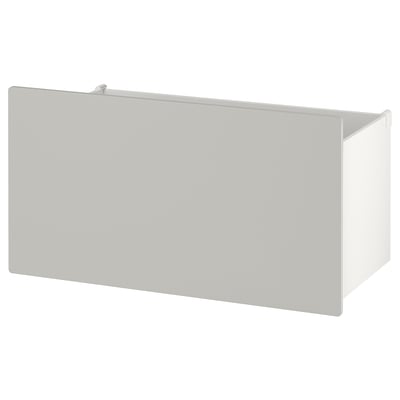 SMÅSTAD Box, grey, 90x49x48 cm