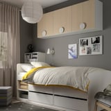 SMÅSTAD Wall cabinet, white birch/with 1 shelf, 60x32x60 cm