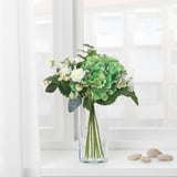 SMYCKA Artificial bouquet, white, 35 cm
