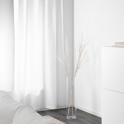 SMYCKA Artificial twig, white, 160 cm