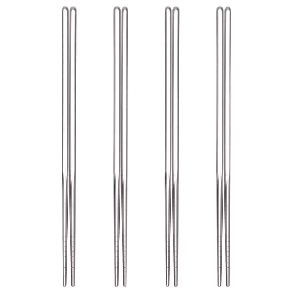 SNABBLAGAT Chopsticks 4 pairs, stainless steel