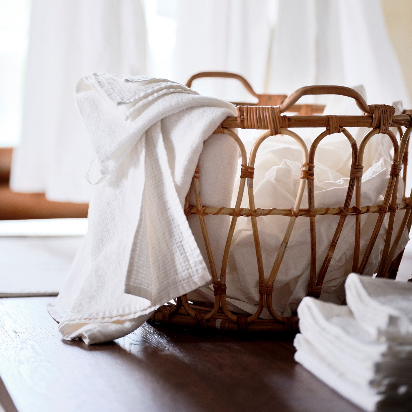 SNIDAD basket, rattan, 54x39 cm - IKEA
