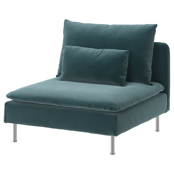 SÖDERHAMN 1-seat section, Alhamn dark grey-blue