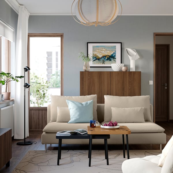 SÖDERHAMN 3-seat section, Kelinge beige
