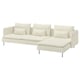 SÖDERHAMN 4-seat sofa, with chaise longue/Johanneshov off-white