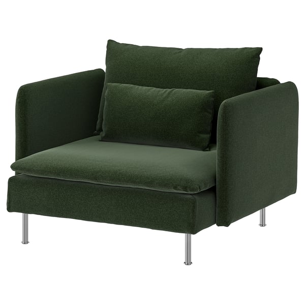 SÖDERHAMN Armchair, Johanneshov dark green