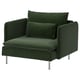 SÖDERHAMN Armchair, Johanneshov dark green