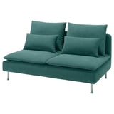 SÖDERHAMN Compact 3-seat section, Kelinge grey-turquoise