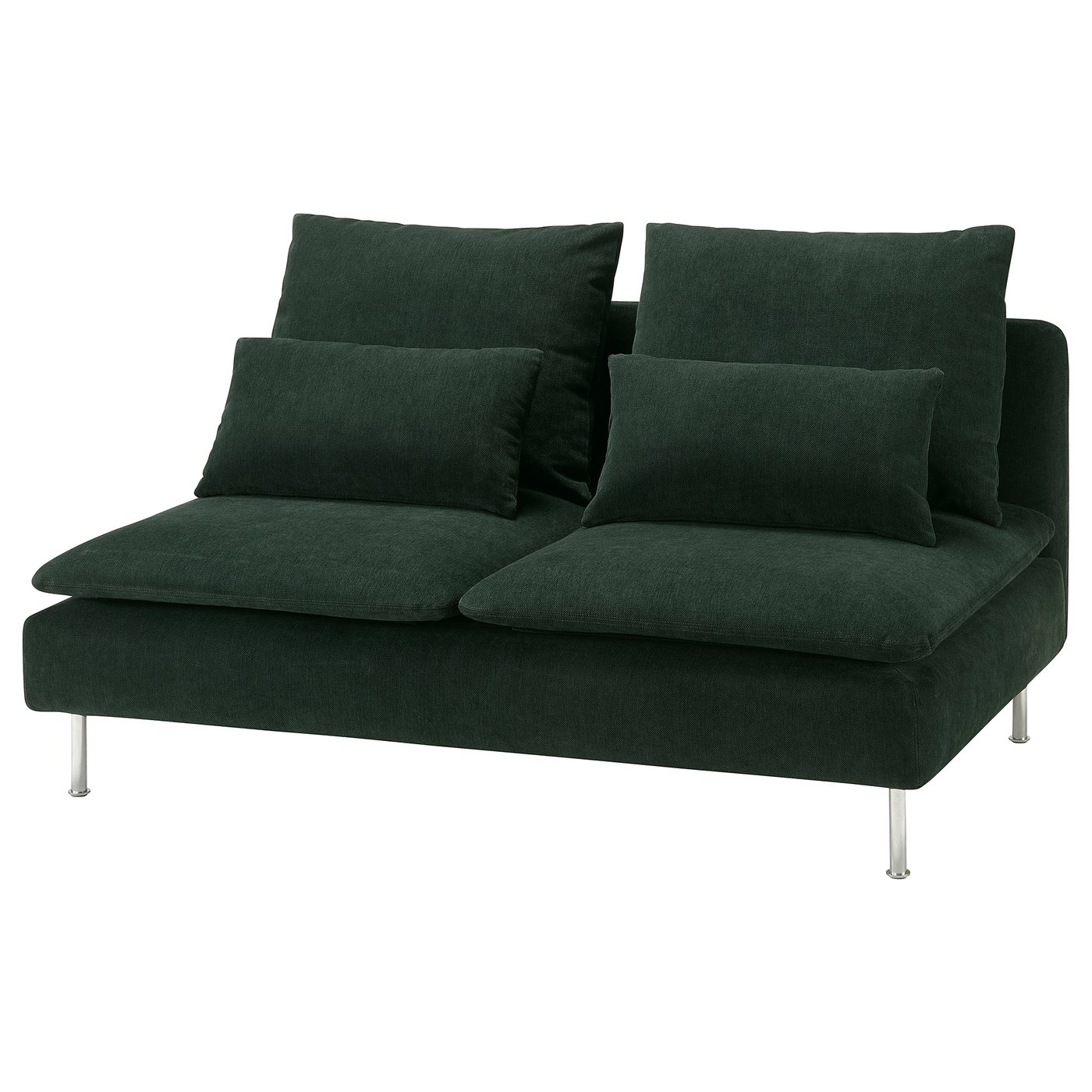 SÖDERHAMN compact 3-seat section, Tallmyra dark green - IKEA