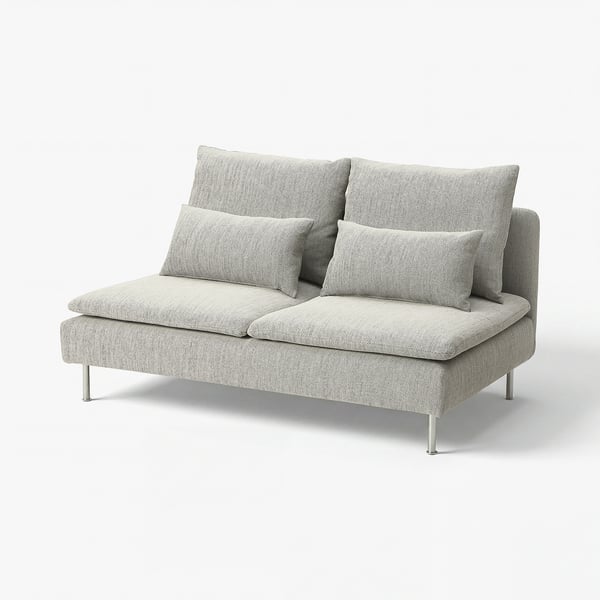 SÖDERHAMN Compact 3-seat section, Viarp beige/brown