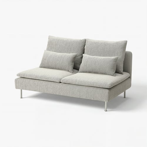 SÖDERHAMN Compact 3-seat section, Viarp beige/brown