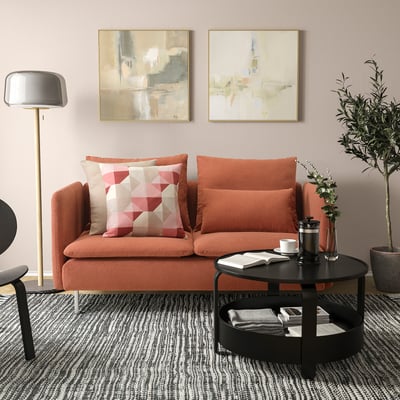 SÖDERHAMN Compact 3-seat sofa, Kelinge rust