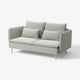 SÖDERHAMN Compact 3-seat sofa, Viarp beige/brown
