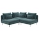 SÖDERHAMN Corner sofa, 3-seat, Alhamn dark grey-blue