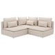 SÖDERHAMN Corner sofa, 3-seat, Gransel natural