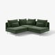 SÖDERHAMN Corner sofa, 3-seat, Johanneshov dark green